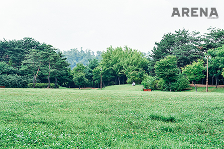 화구를 챙겨서 그림을 그리고 싶은 한가로운 몽마르뜨 공원의 풍경.