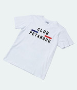 가장 기본이 되는 크루넥 디자인에 브랜드 로고만을 더한 티셔츠 6만8천원 클럽 페탕크 by 플랫폼 플레이스 제품.
