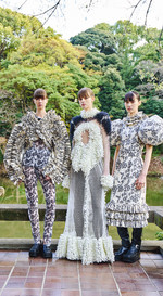 도쿄 주재 이탈리아 대사관에서 열린 일본 패션 브랜드와의 협업 컬렉션.