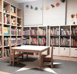 아이들 공부방. 점점 늘어날 책과 학용품을 깔끔하게 정리 정돈할 수 있도록 수납력에 초점을 맞춰 꾸몄다. 책장·책상·의자 모두 한샘. 