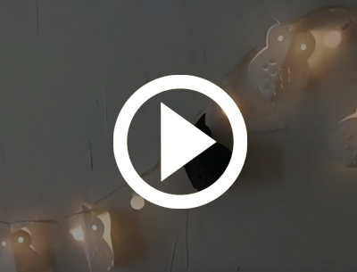 겨울 인테리어 : 부엉이 조명 DIY 