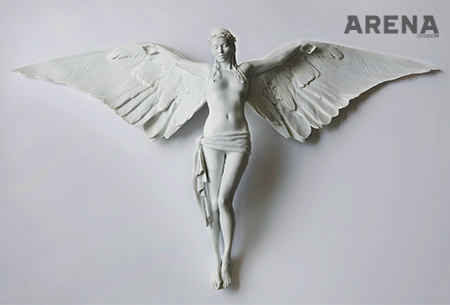 2013년에 제작한 ‘Porcelain Kate’. 3D 스캐닝으로 얻은 디지털 데이터를 3D 프린터로 출력한 사진 조각상이다. 