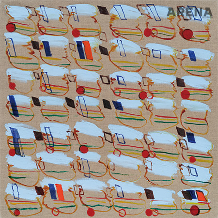 '패턴 같은 패턴013 Pattern-Like Pattern013’ 2018, Oil on Linen, 93×93cm.