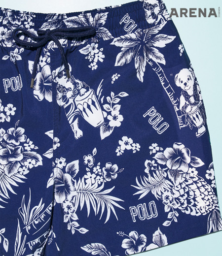 하와이안 폴로 베어가 그려진 수영복 가격미정 폴로 랄프 로렌 제품.