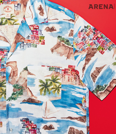 리넨 혼방의 하와이안 셔츠 11만5천원 브룩스 브라더스 레드 플리스 제품. 