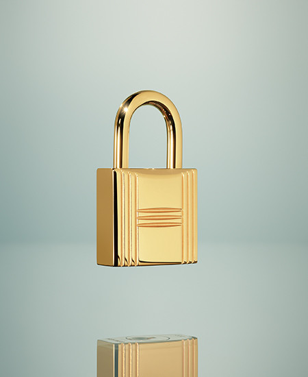 에르메스 가방의 자물쇠. © Coppi Barbieri